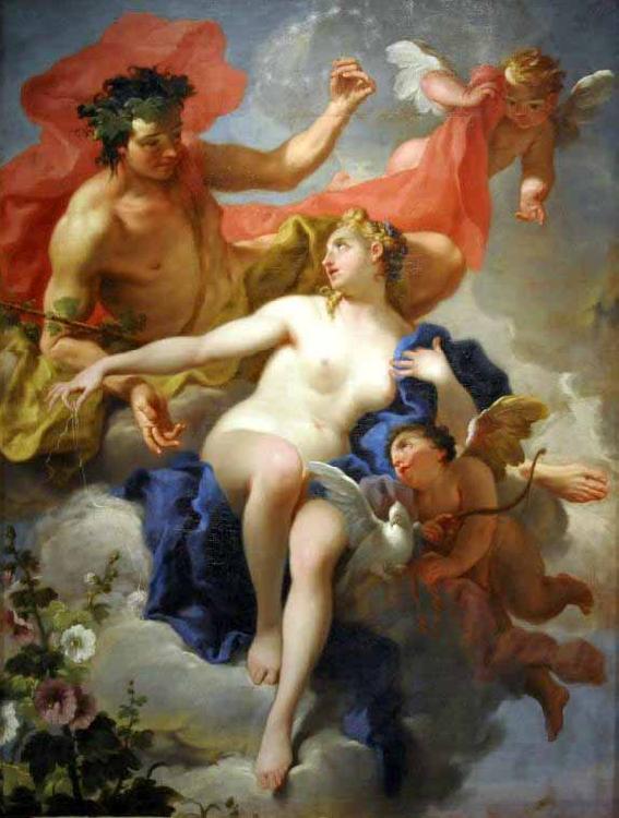 Giambattista Pittoni Bacchus and Ariadne oil painting image